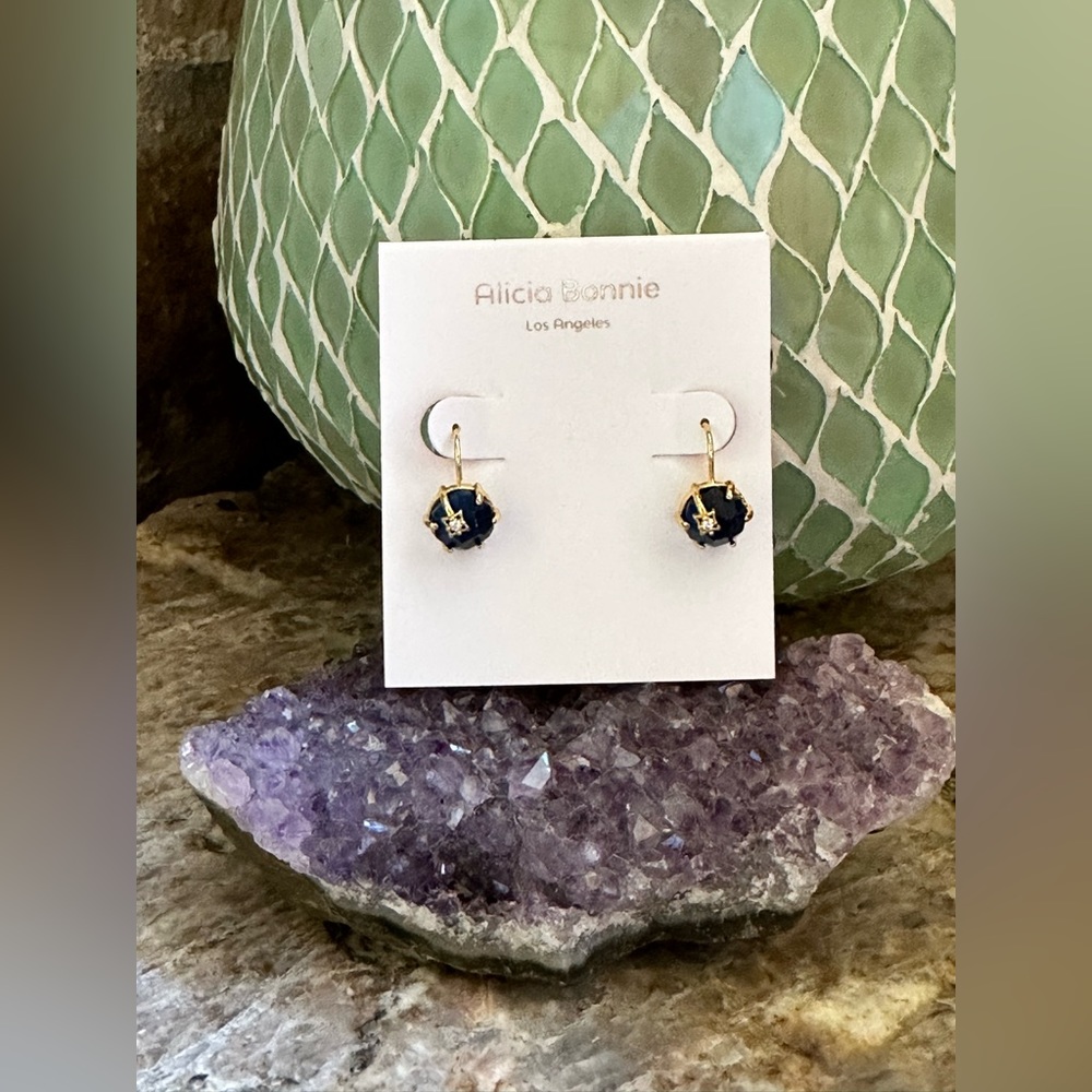 Alicia Bonnie Sapphire CZ Dangle Earrings